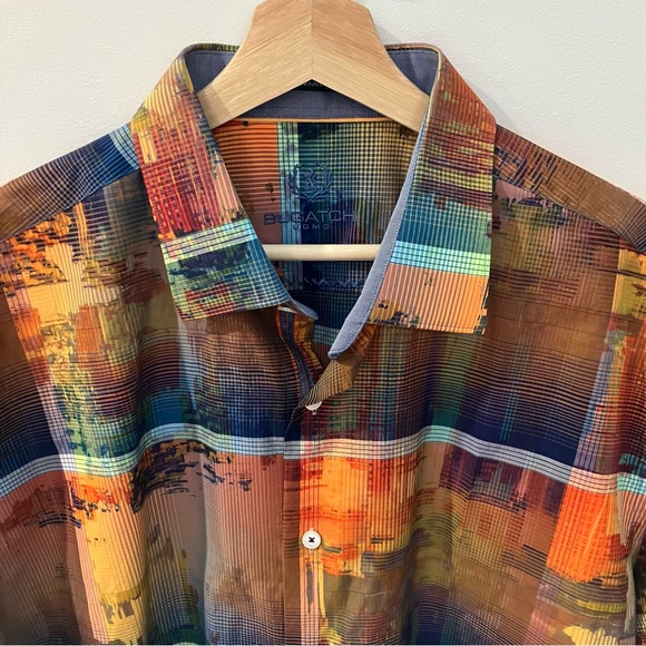 Bugatchi | Multicolor button down shirt - Picture 3 of 10